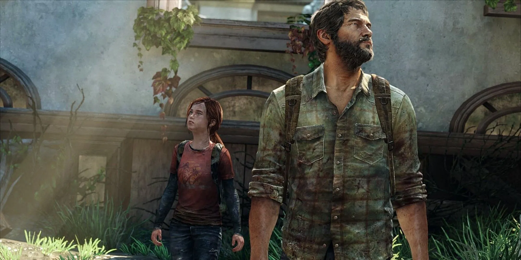 Joel và Ellie trong một khung cảnh đầy cảm xúc của The Last of Us Part I
