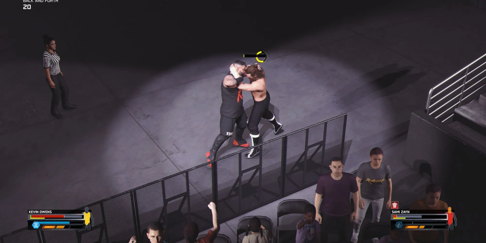 Kevin Owens và Sami Zayn tái hiện trận đấu kinh điển trong WWE 2K25 MyGM