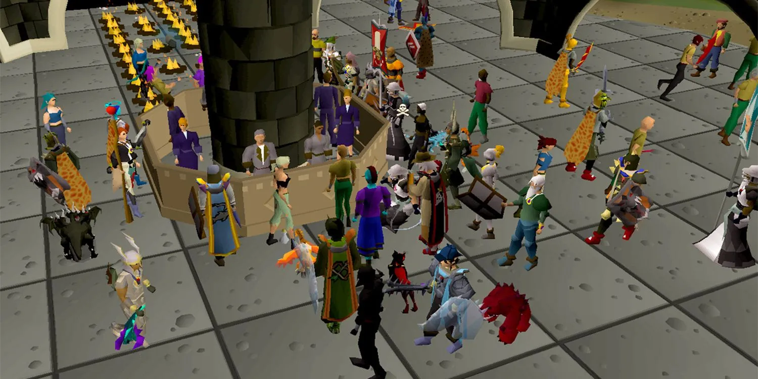 Khu vực đông đúc người chơi trong Old School RuneScape