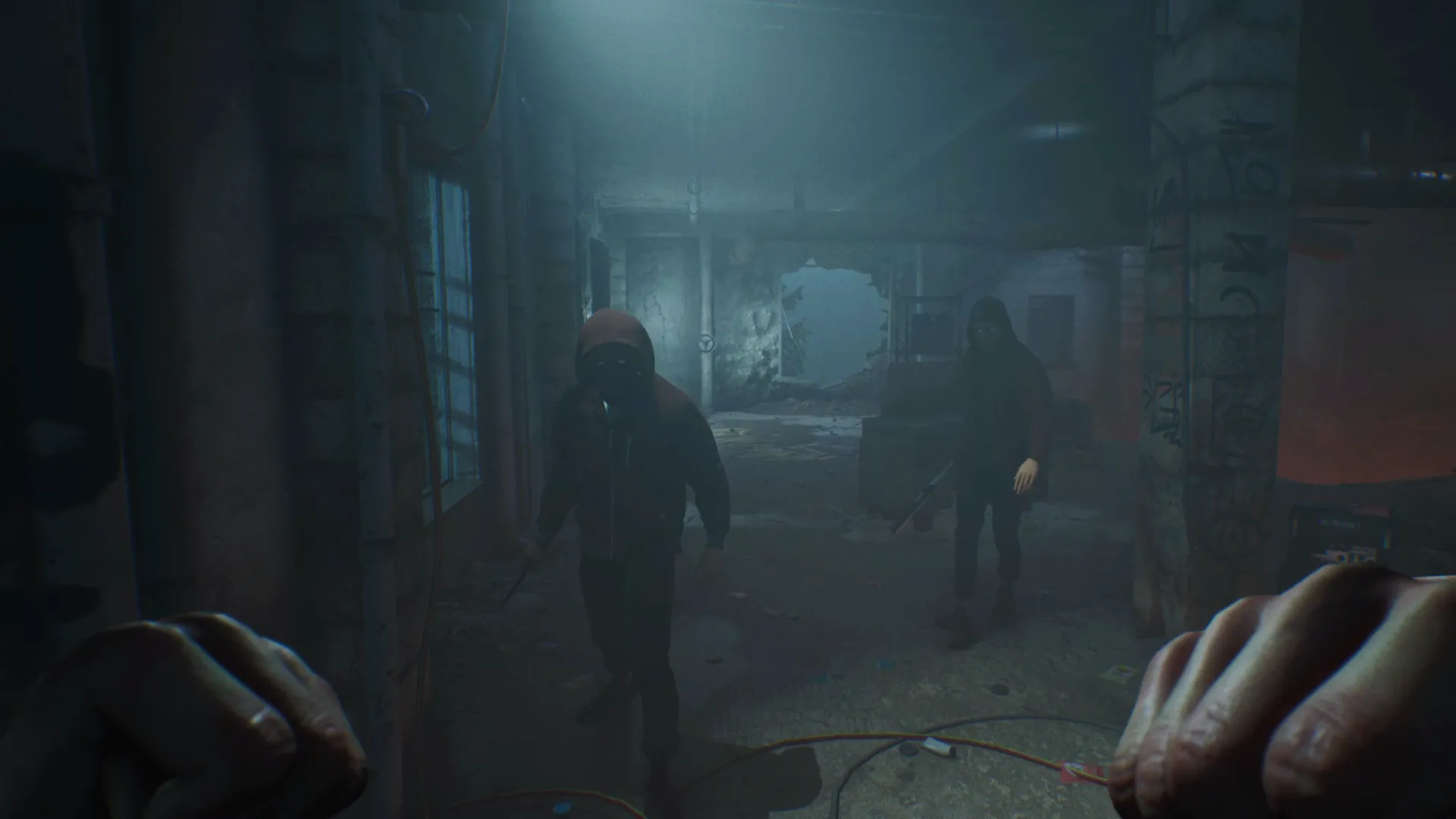 Khung cảnh đường phố Seattle về đêm trong Vampire The Masquerade Bloodlines 2 nơi người thường và ma cà rồng cùng tồn tại
