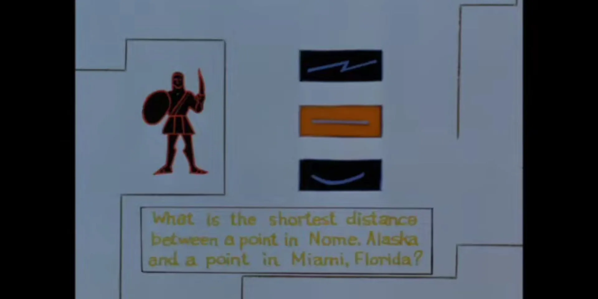 Màn hình game Riddle of the Minotaur trong Batman: The Animated Series
