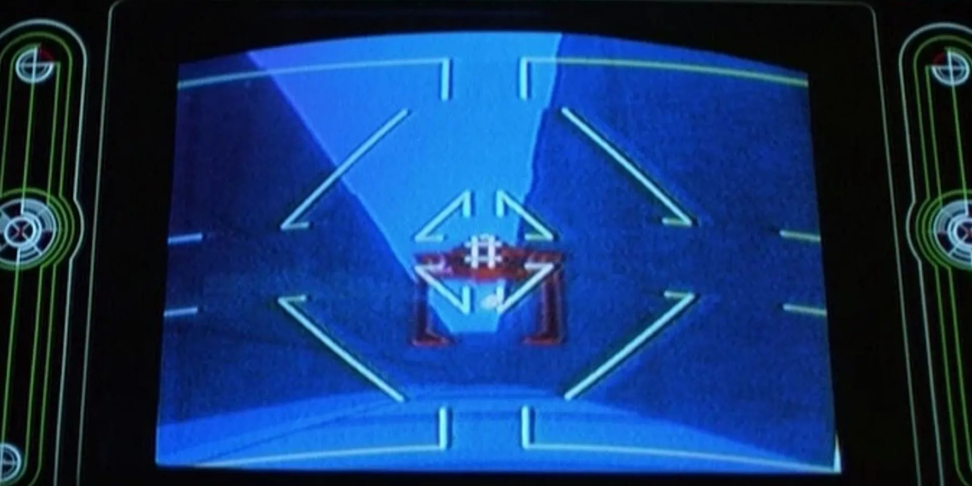 Màn hình máy game arcade Space Paranoids trong phim Tron