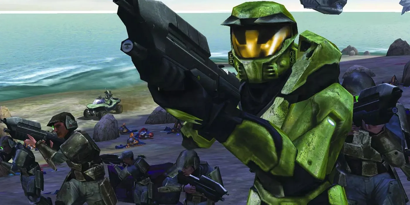 Master Chief trong Halo Combat Evolved, tựa game FPS nền tảng cho console