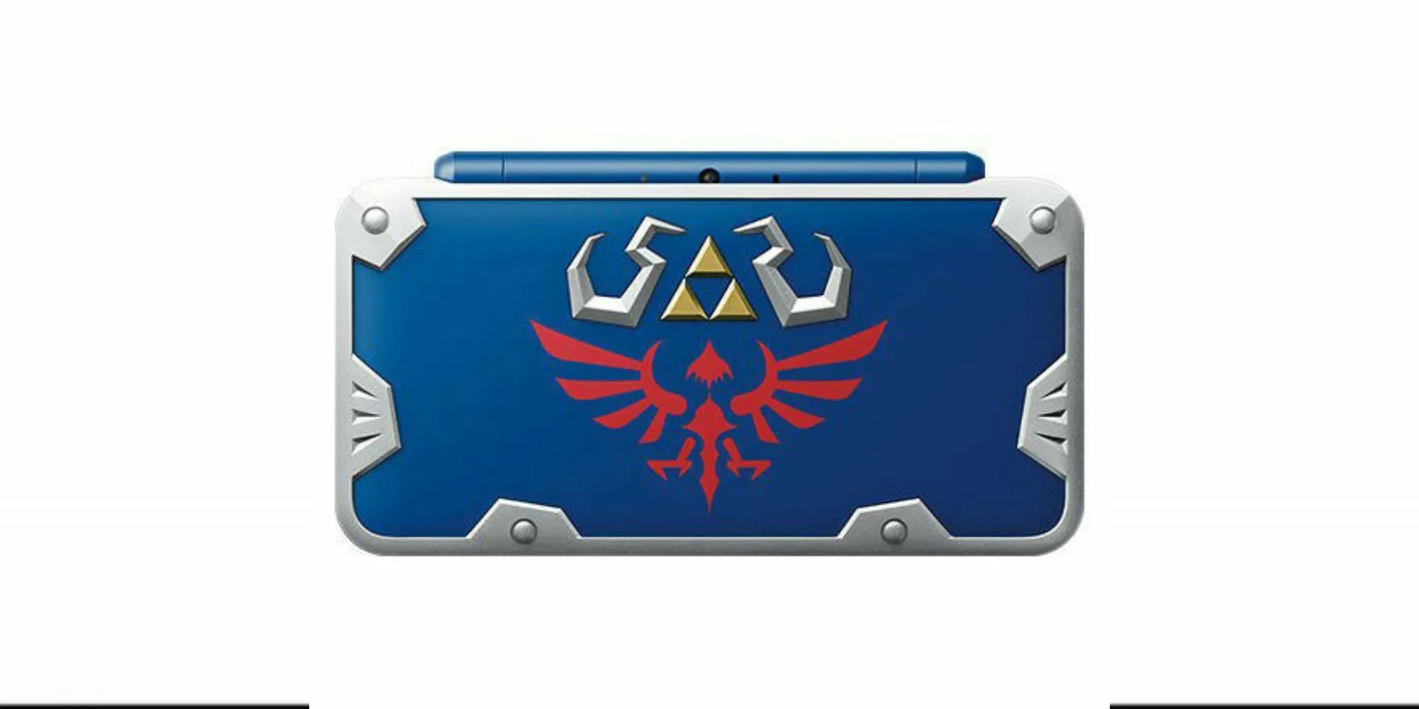 Máy chơi game cầm tay New Nintendo 2DS XL phiên bản Hylian Shield màu xanh lá đặc trưng