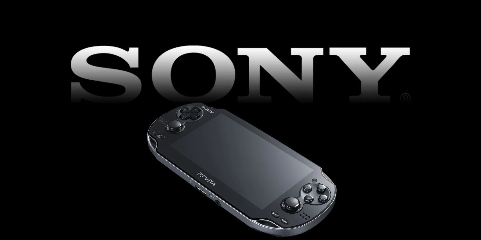 Máy chơi game cầm tay PlayStation Vita màu đen với thiết kế hiện đại