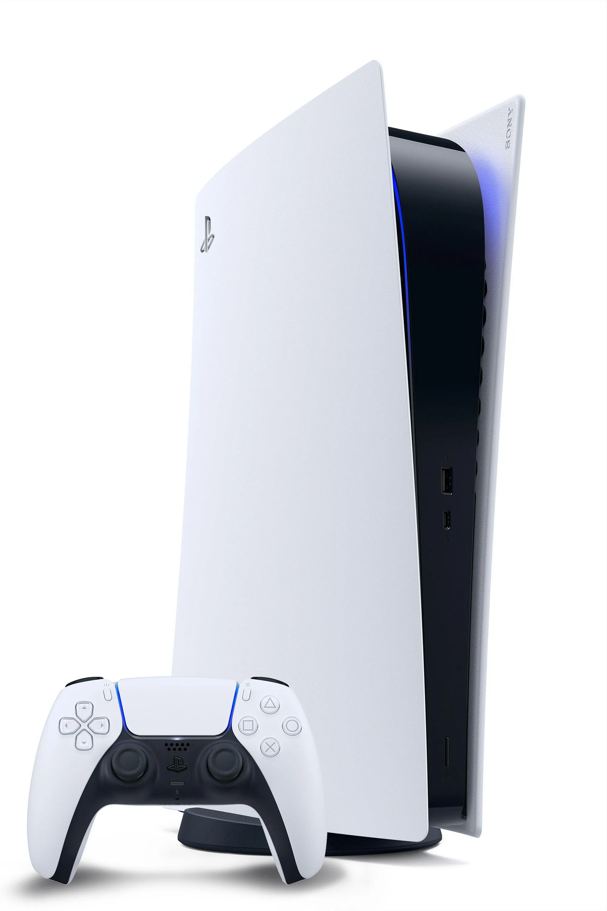 Máy PlayStation 5 phiên bản tiêu chuẩn và tay cầm DualSense