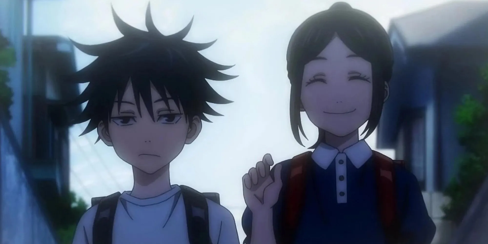 Megumi và Tsumiki lúc nhỏ trong Jujutsu Kaisen bên nhau