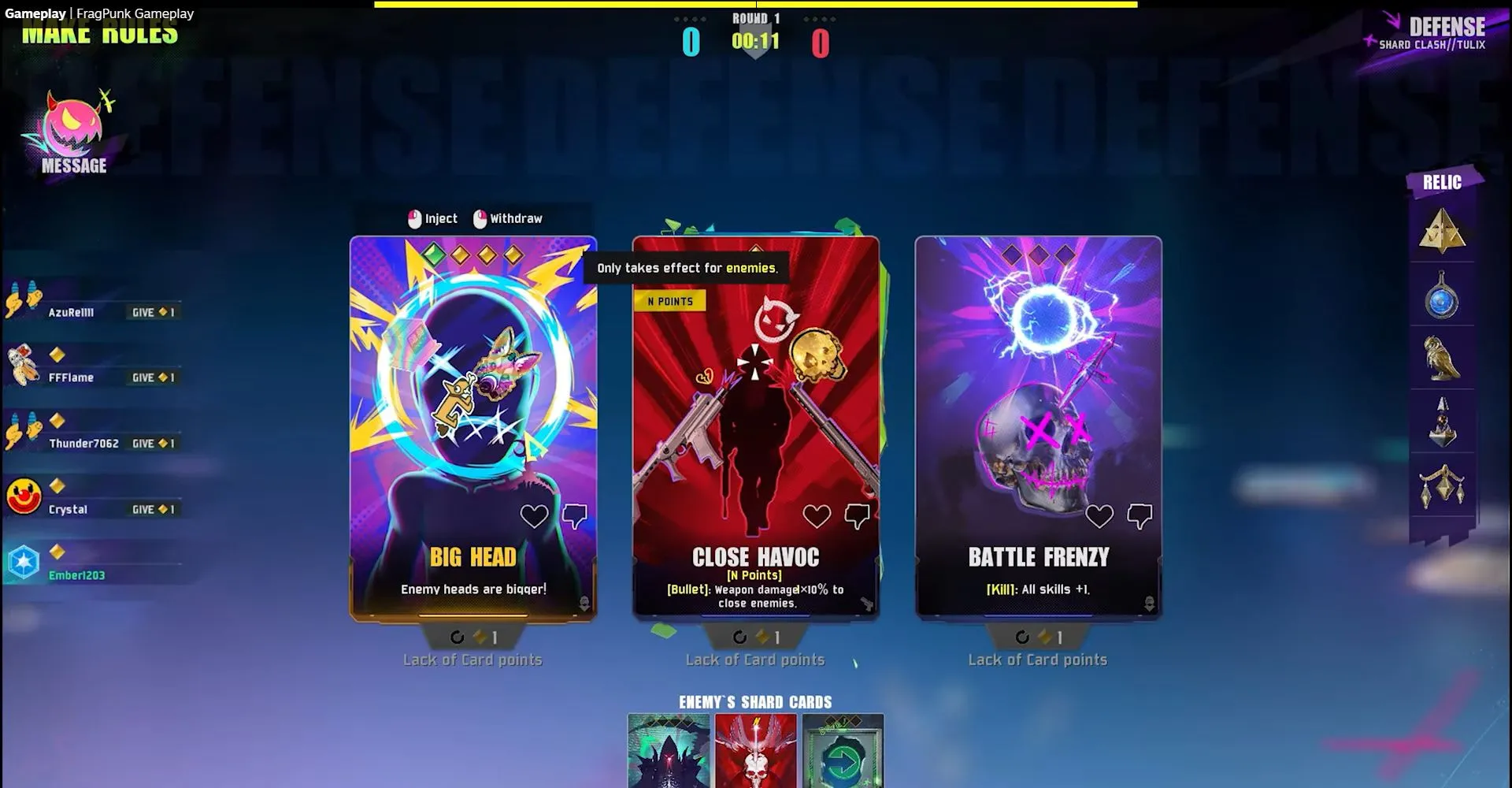 Minh họa cơ chế thẻ bài Shard Cards độc đáo trong FragPunk làm thay đổi cục diện trận đấu