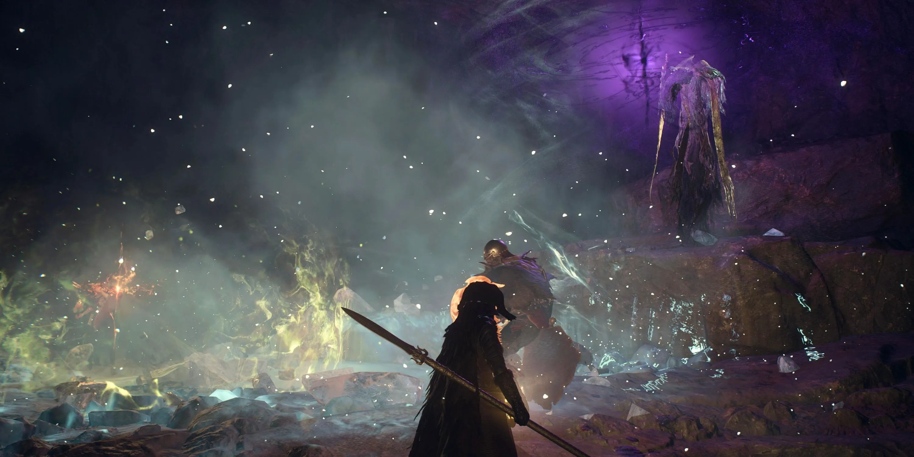 Một con rồng khổng lồ đang gầm thét trong Dragon's Dogma 2, chuẩn bị cho một trận chiến khốc liệt