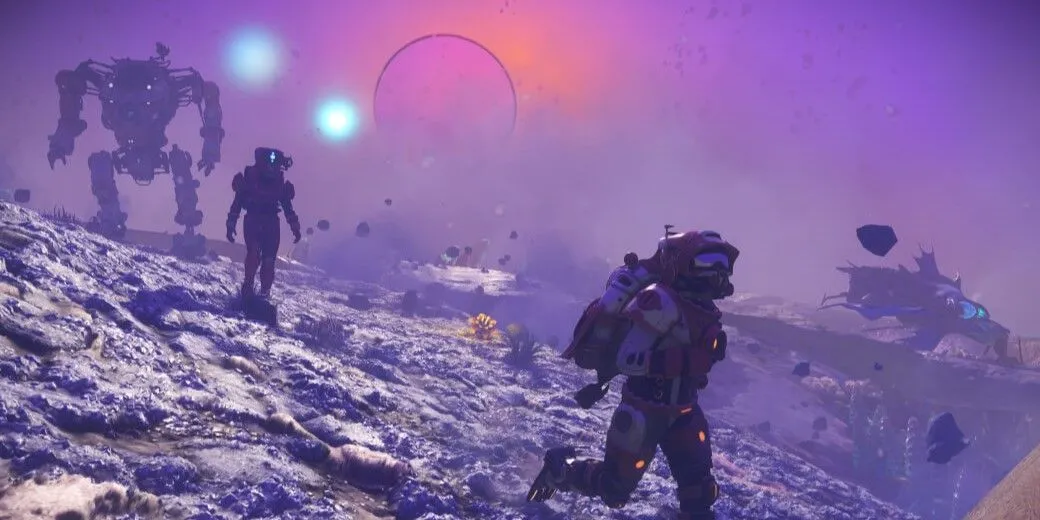 Một hành tinh khí khổng lồ trong No Man's Sky.
