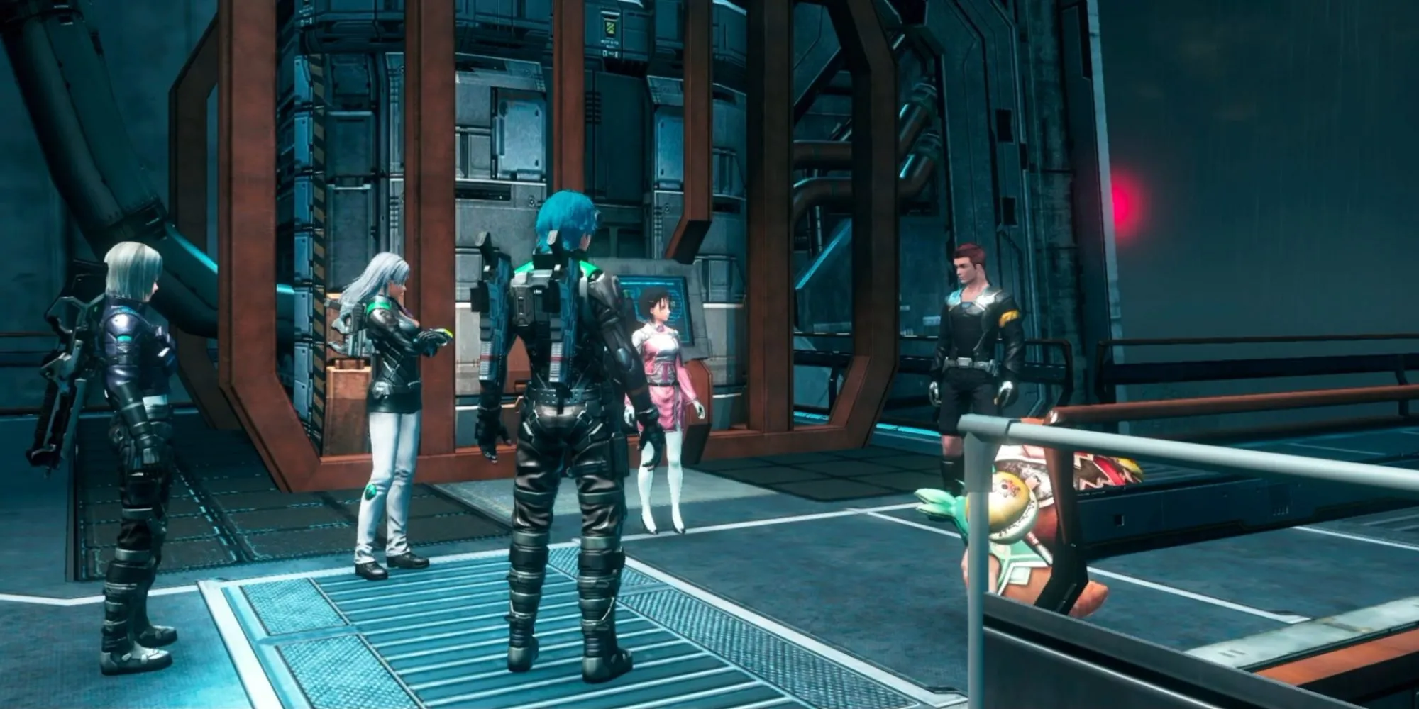 Một phân cảnh trong Nhiệm vụ Đồng đội (Affinity Mission) của Xenoblade Chronicles X, làm sâu sắc thêm cốt truyện nhân vật