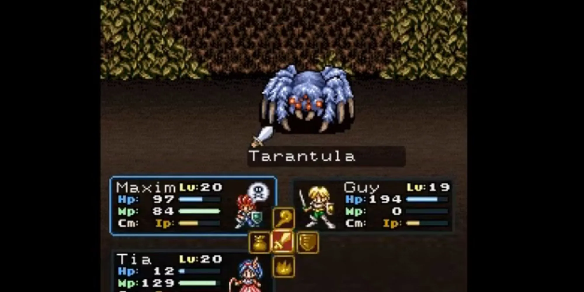 Một trận chiến theo lượt trong Lufia 2: Rise of the Sinistrals