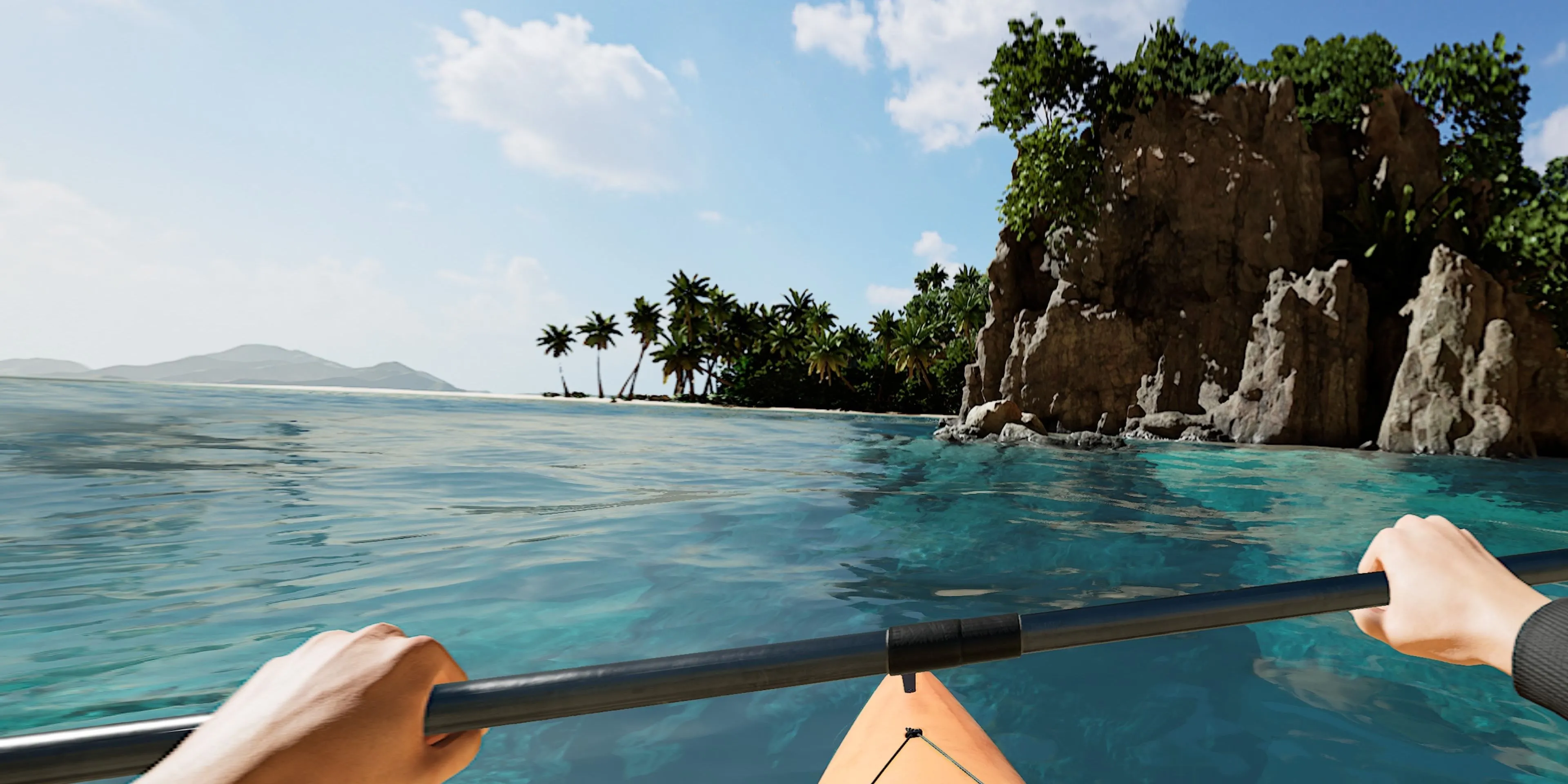 Người chơi chèo thuyền kayak ở Costa Rica trong Kayak VR: Mirage