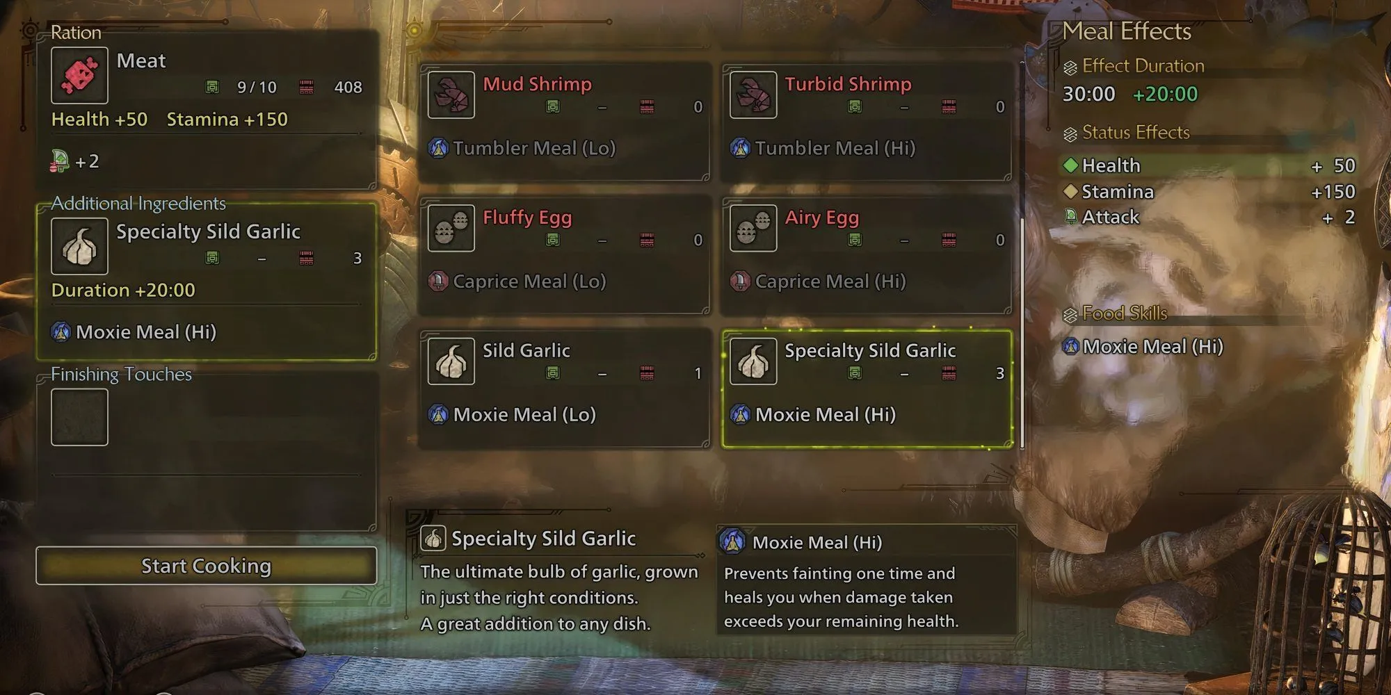 Nguyên liệu bổ sung giúp tăng cường kỹ năng trong Monster Hunter Wilds