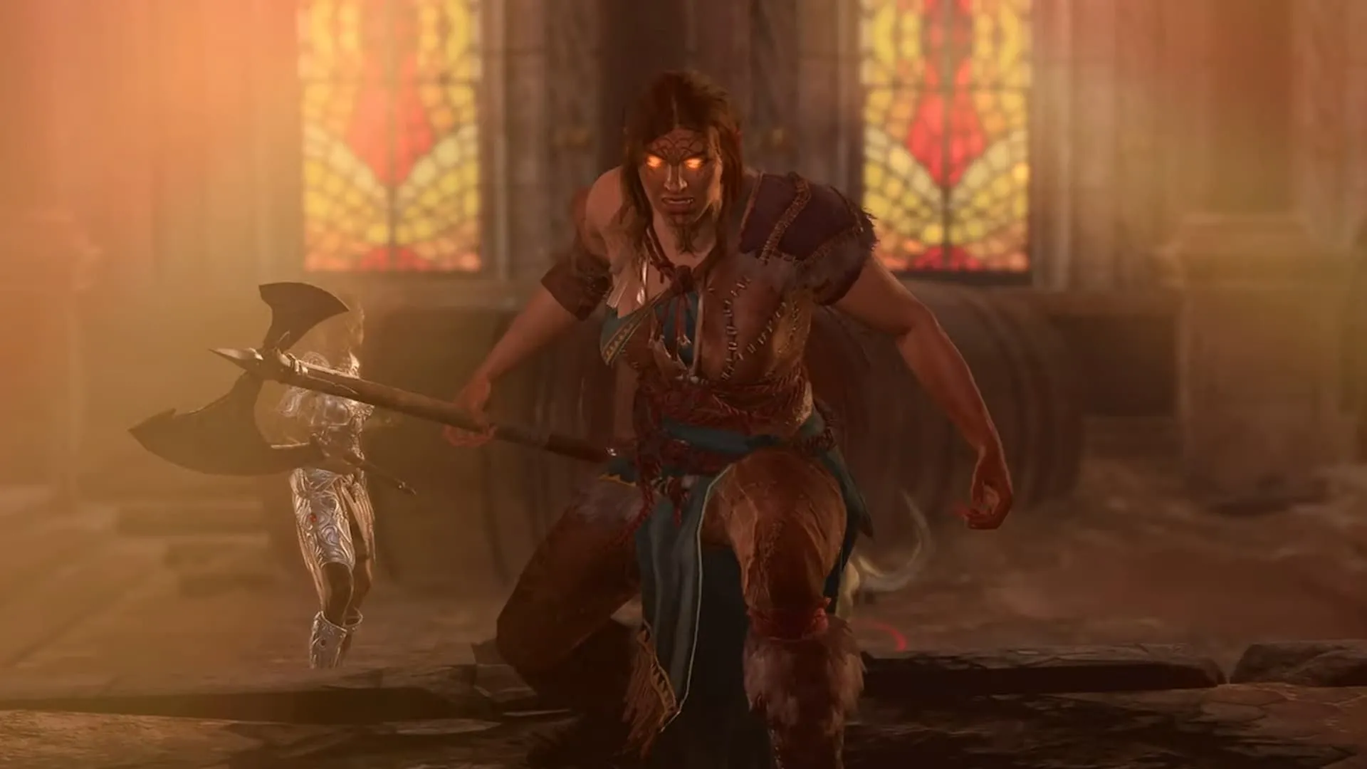 Nhân vật Barbarian Path of the Giant trong Baldur's Gate 3 thể hiện sức mạnh phi thường