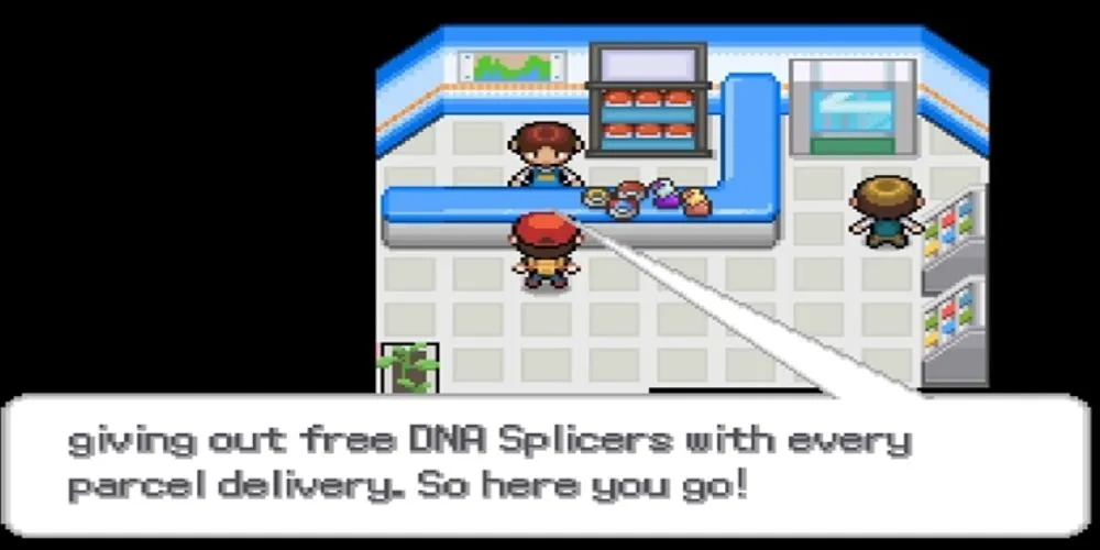 Nhân vật chính nhận được DNA Splicer đầu tiên trong Pokemon Infinite Fusion tại Viridian City