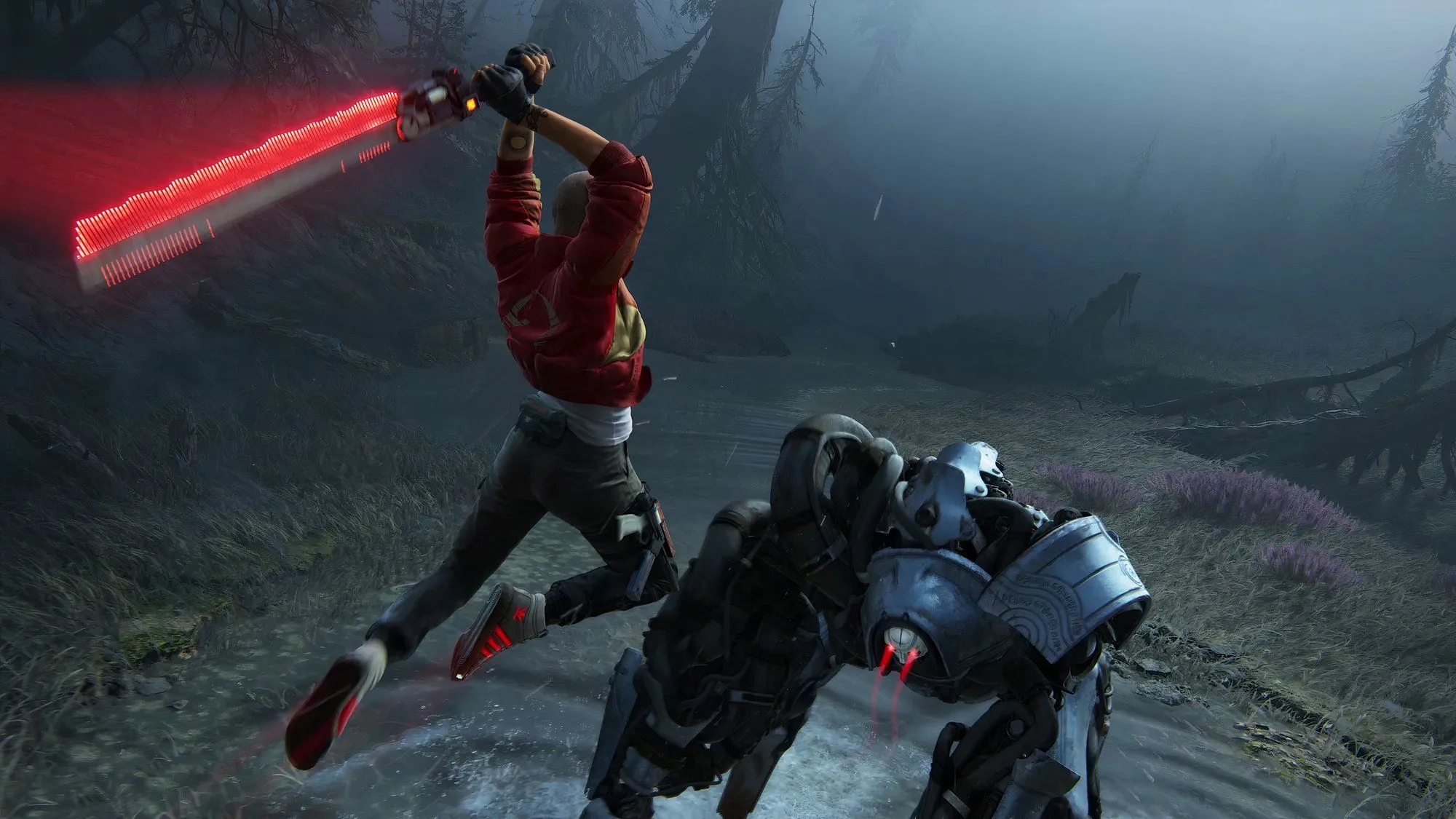 Nhân vật Jordan trong game Intergalactic: The Heretic Prophet tấn công tại Sempiria