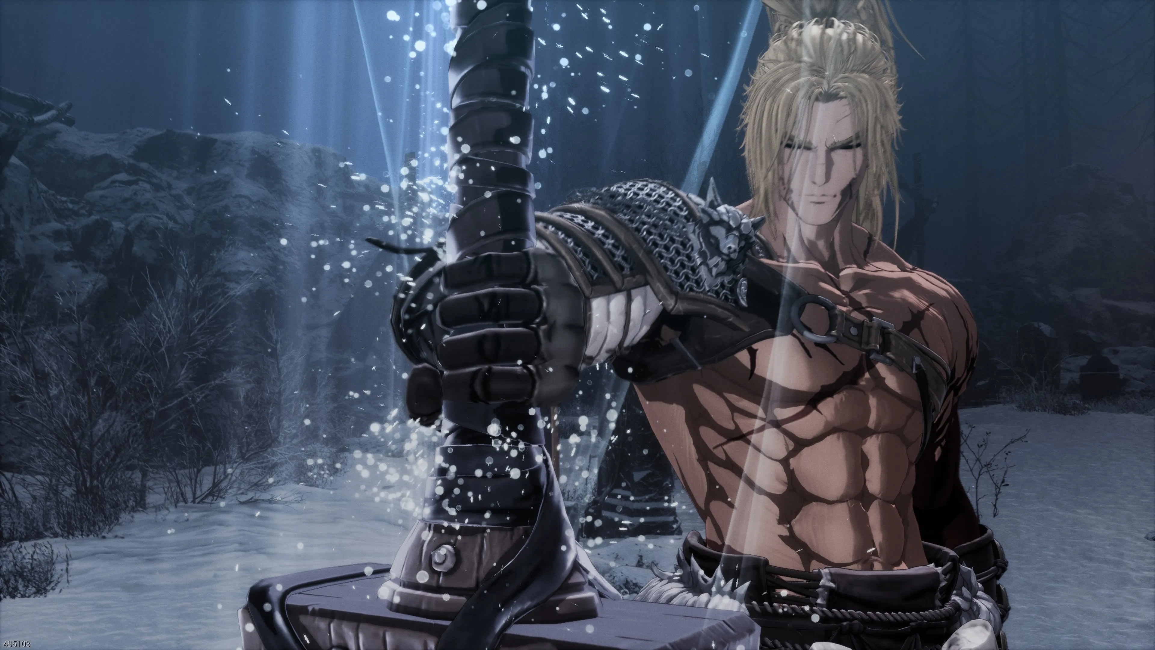 Nhân vật Khazan sử dụng đại kiếm uy lực trong The First Berserker để đối đầu kẻ thù