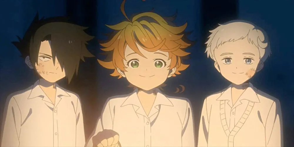 Norman và Ray từ The Promised Neverland đứng trước một tương lai bất định tại trại trẻ mồ côi Grace Field House