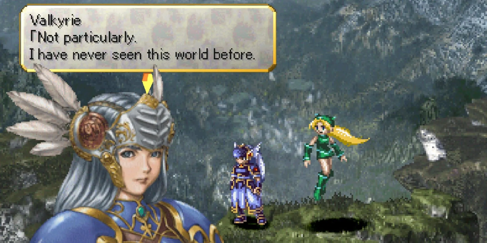 Nữ thần chiến binh Lenneth trong Valkyrie Profile với tạo hình ấn tượng