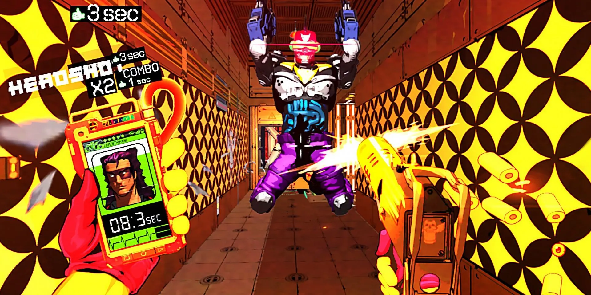 Pha hành động bắn súng góc nhìn thứ nhất đậm chất retro trong Mullet Madjack
