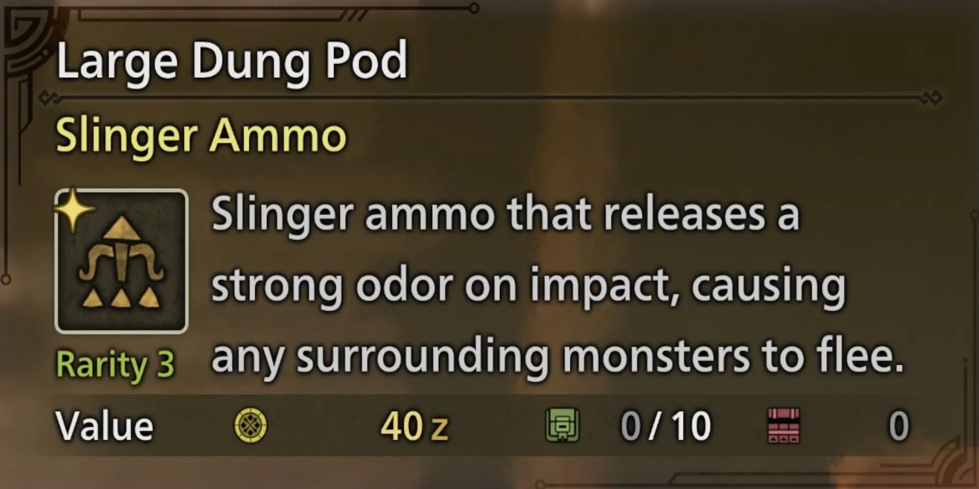 Phân Ném giúp xua đuổi quái vật không mong muốn trong Monster Hunter Wilds
