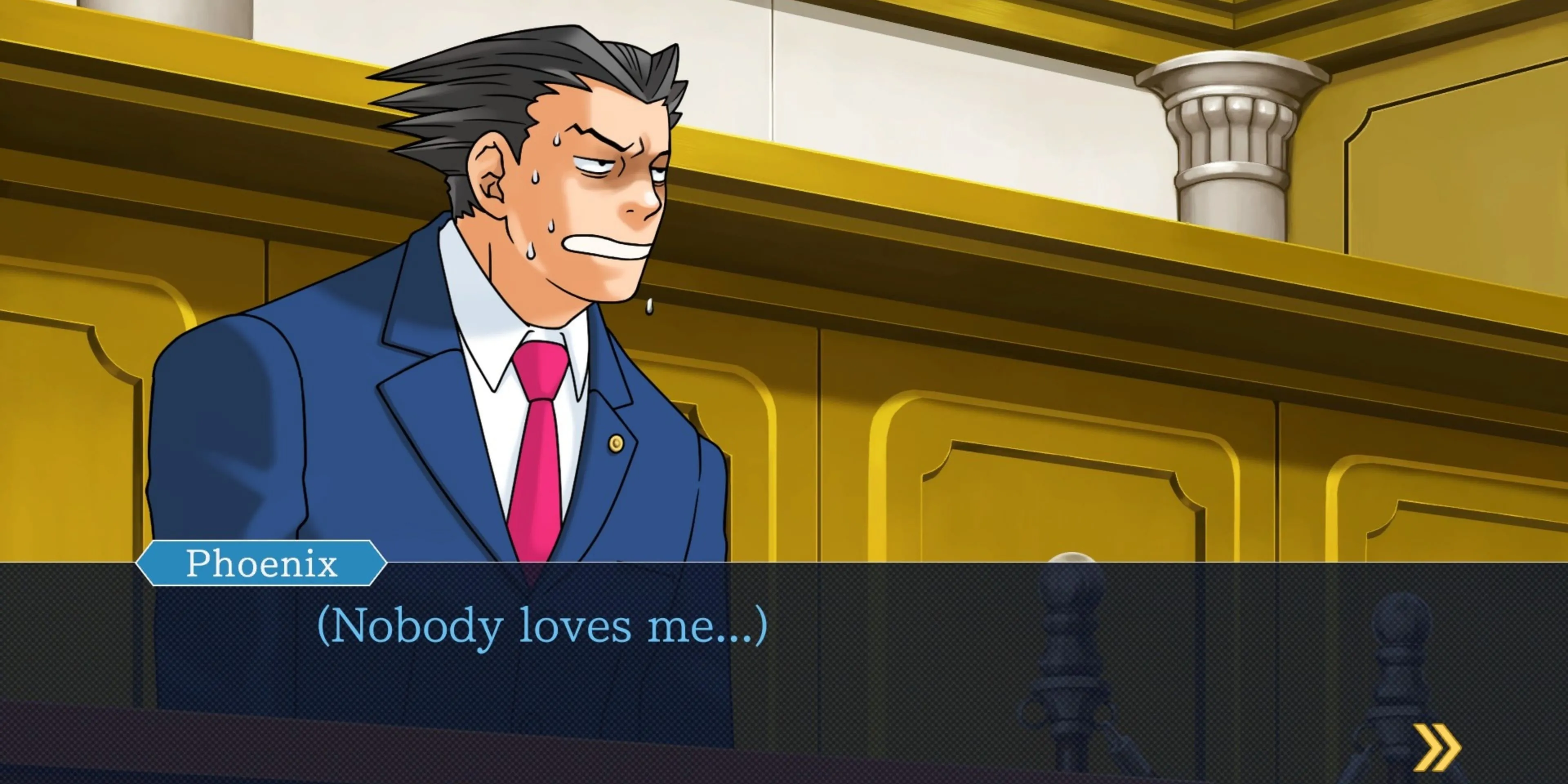 Phoenix Wright, Miles Edgeworth và Maya Fey trong Phoenix Wright: Ace Attorney Trilogy
