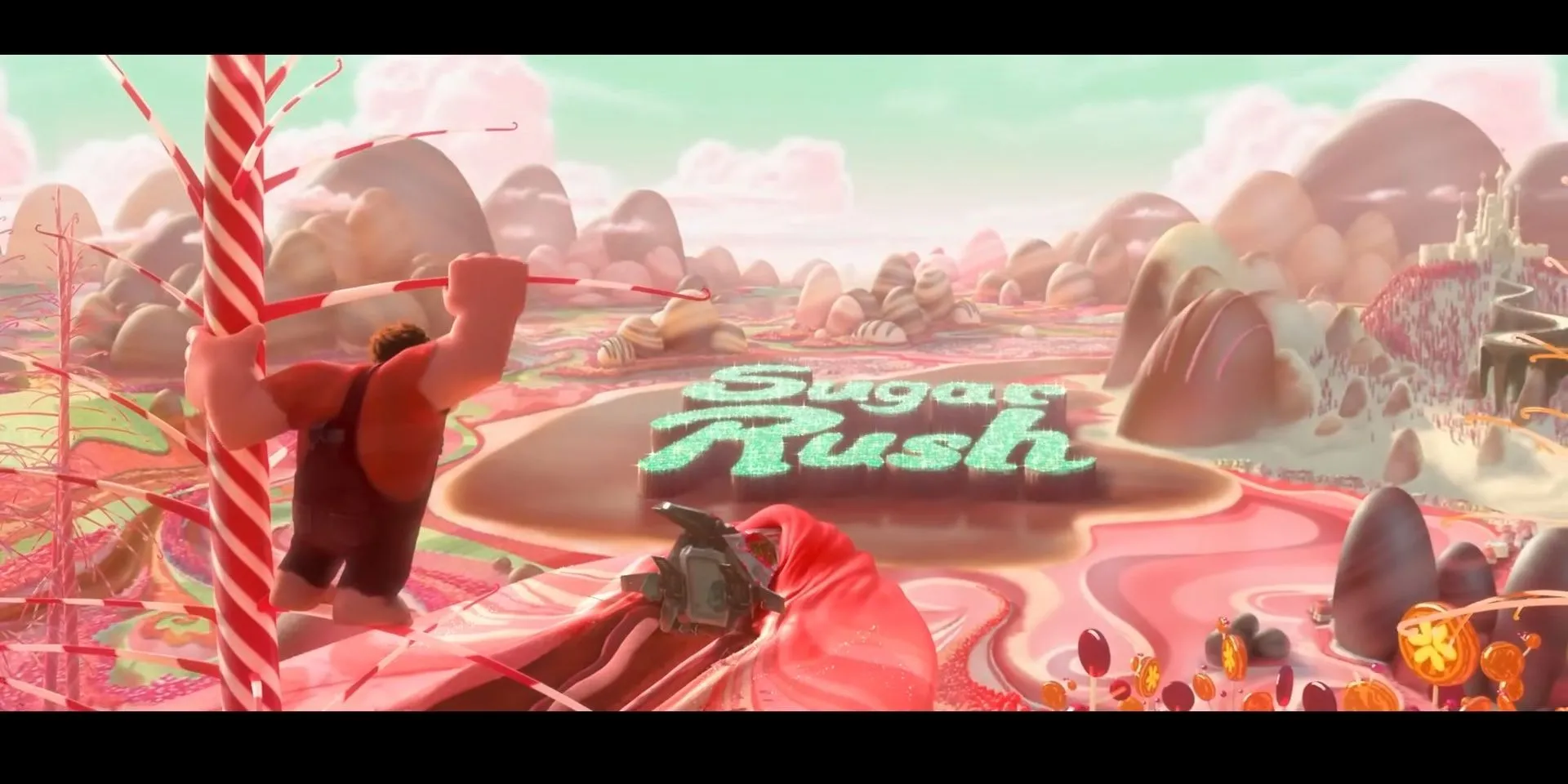 Ralph bước vào thế giới game Sugar Rush trong Wreck-It Ralph