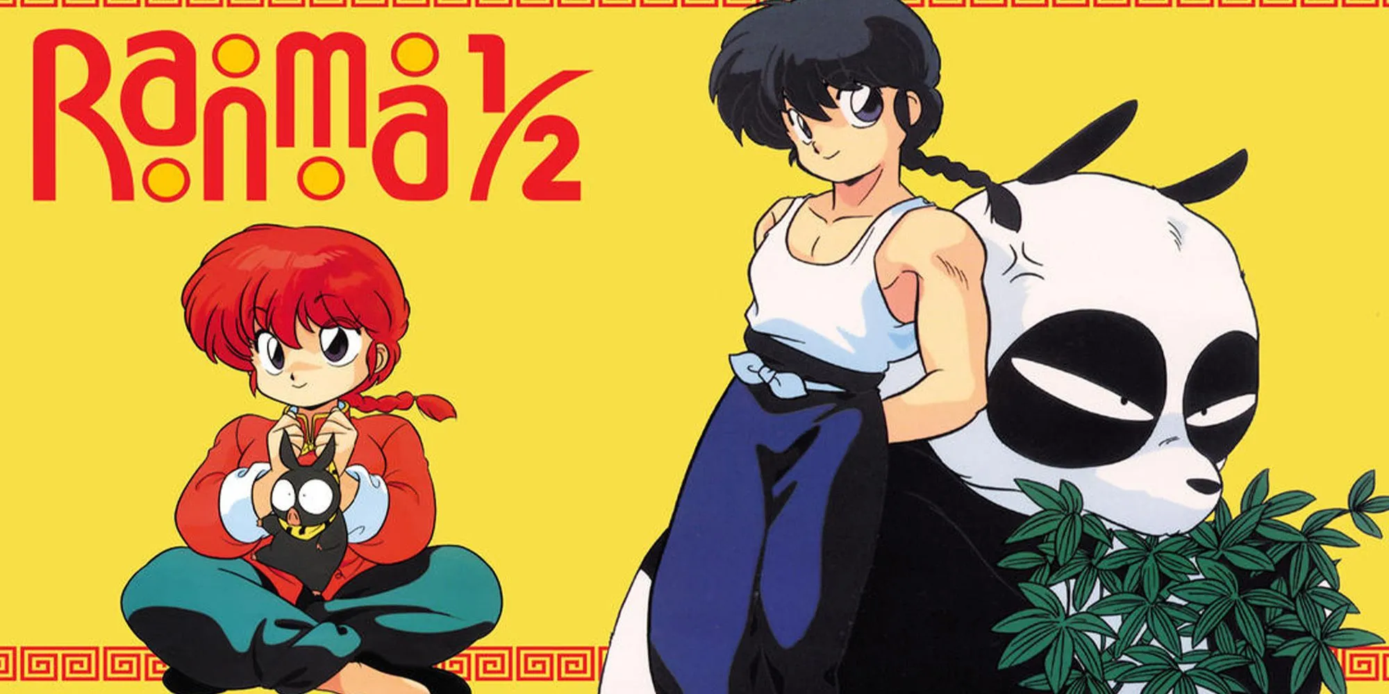 Ranma và Genma trong anime Ranma 1/2 kinh điển