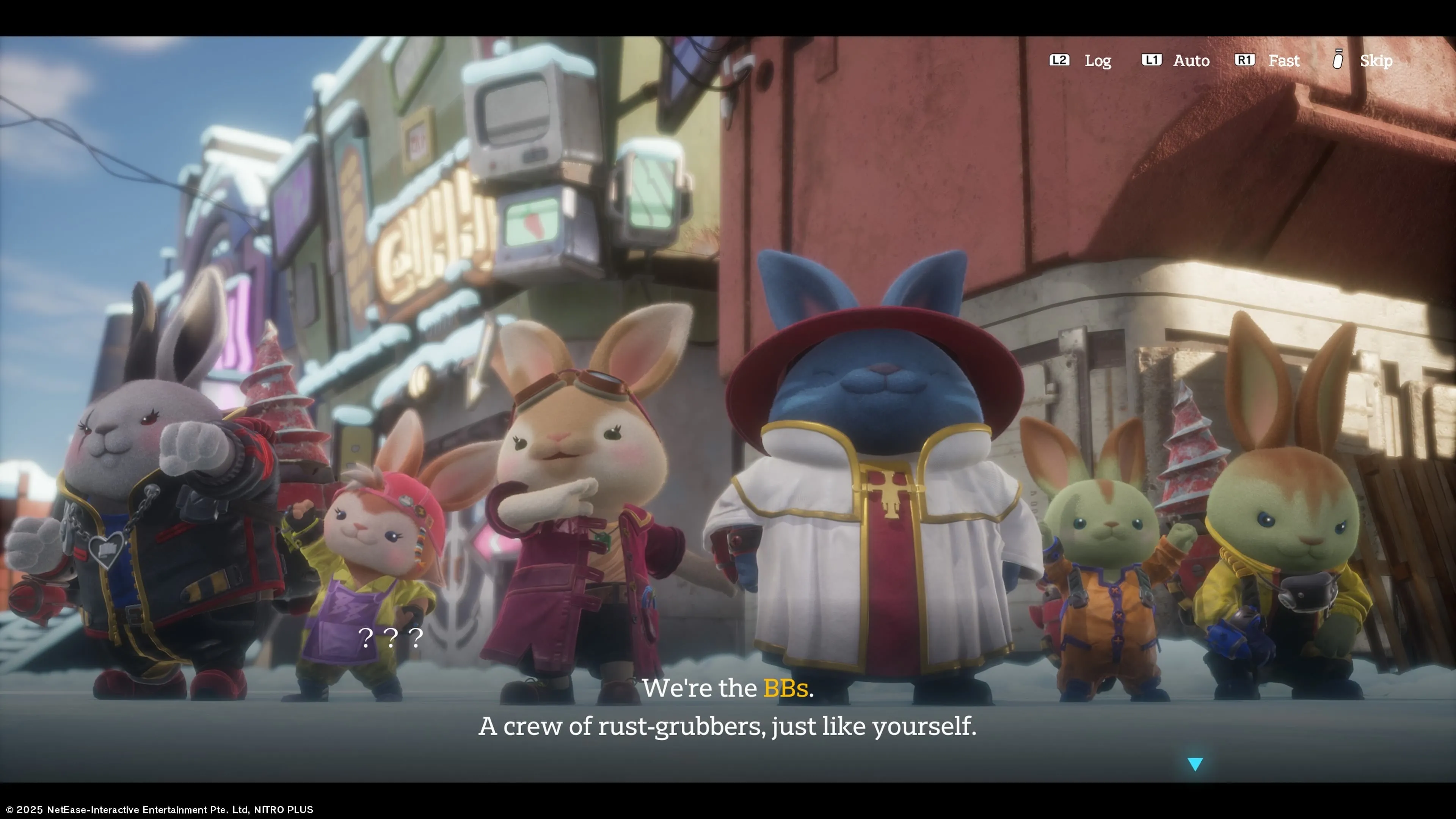 Rusty Rabbit - Chú thỏ máy Rusty Stamp bên cạnh chiếc mech-suit Junkster quen thuộc