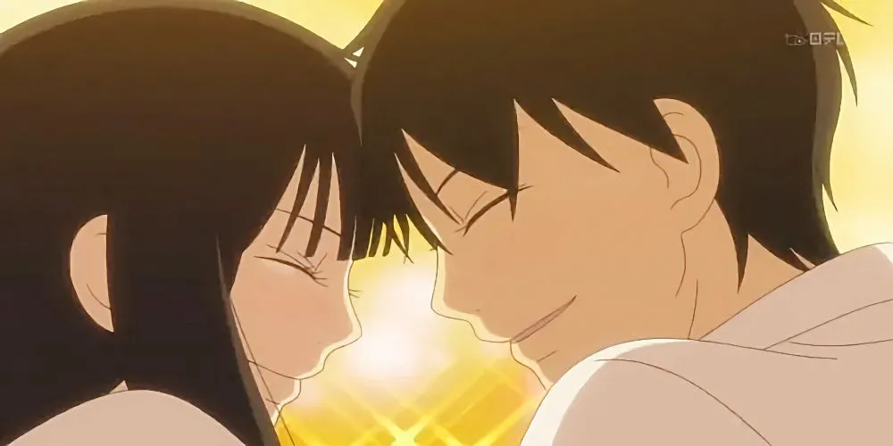 Sawako và Kazehaya nhìn nhau đầy tình cảm trong From Me To You