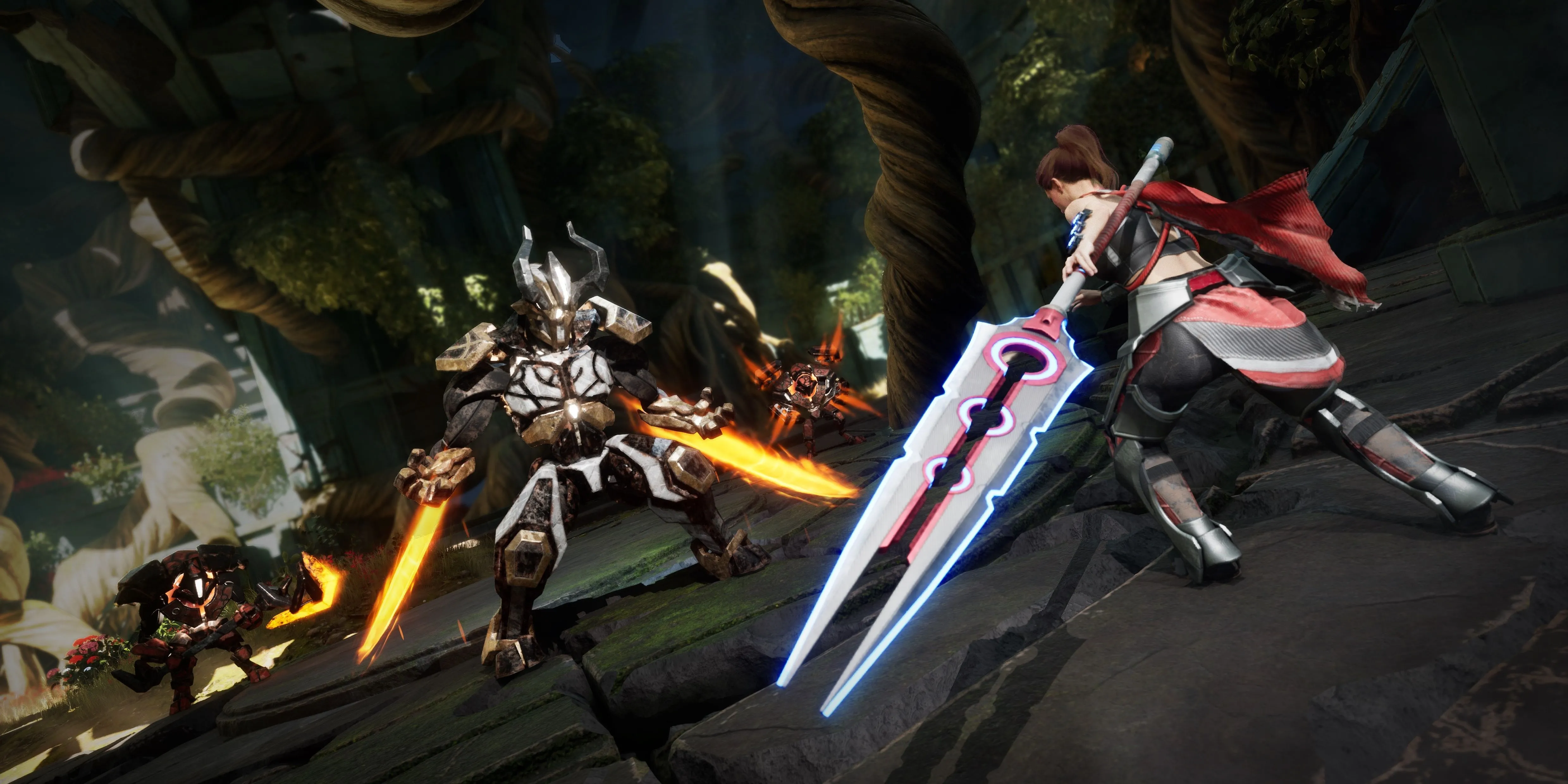 Screenshot minh họa lối chơi hành động trong game Empyreal, tập trung vào giao diện và combat.