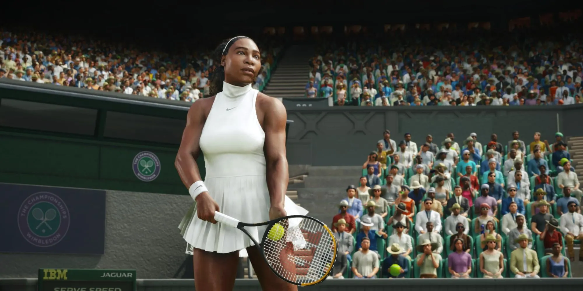 Serena Williams trong game TopSpin 2K25 với đồ họa chi tiết