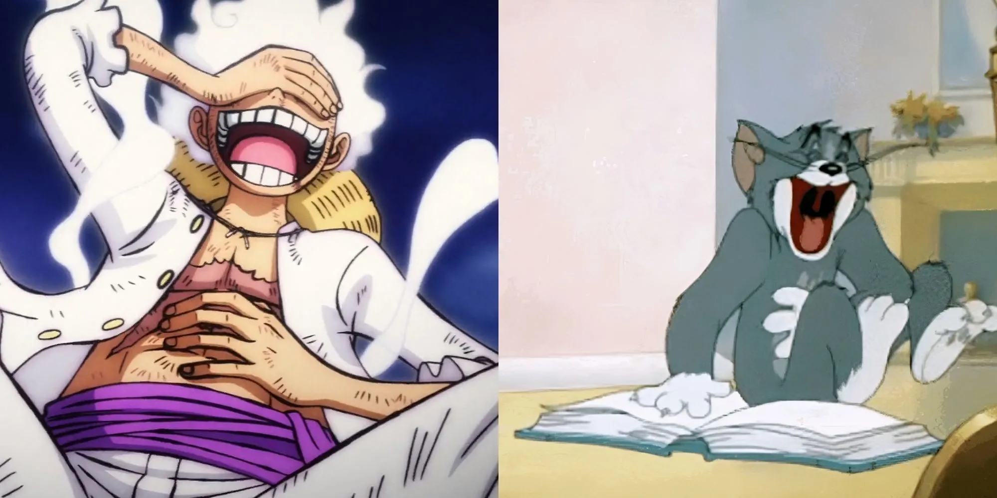So sánh phong cách hài hước của Luffy Gear 5 với hoạt hình Tom và Jerry kinh điển