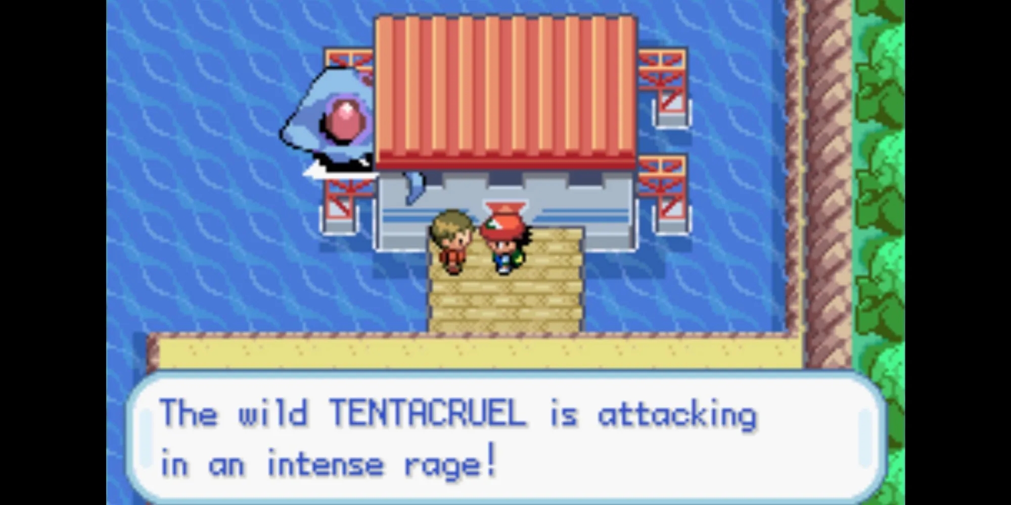 Tentacruel khổng lồ tấn công Porta Vista trong Pokemon Ash Gray