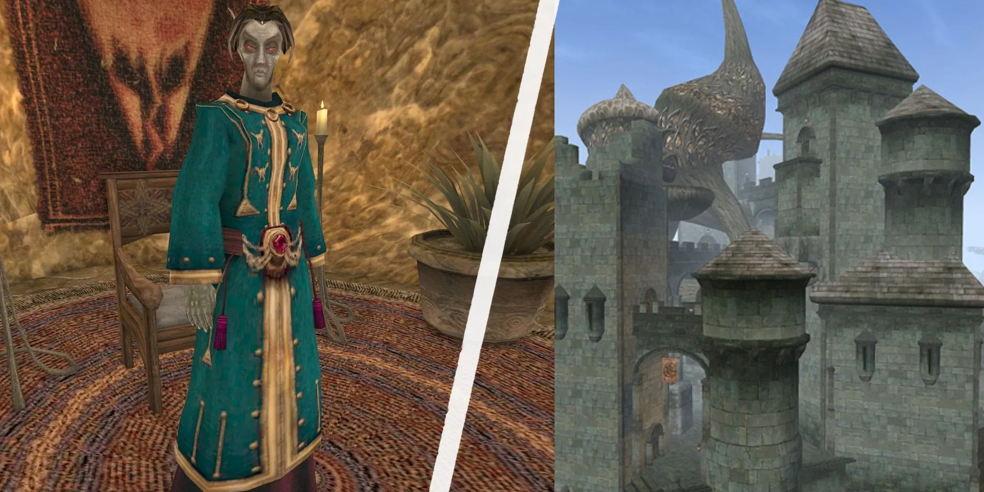 Thăm Pháp sư Aryon tại Tel Vos trong game Morrowind.