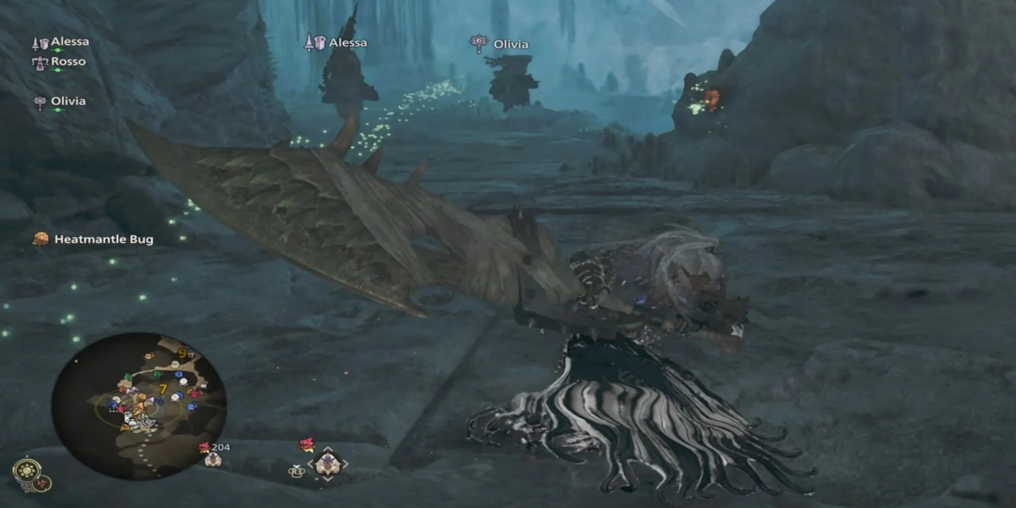 Thợ săn sử dụng Tackle bằng Greatsword để đối đầu quái vật trong Monster Hunter Wilds