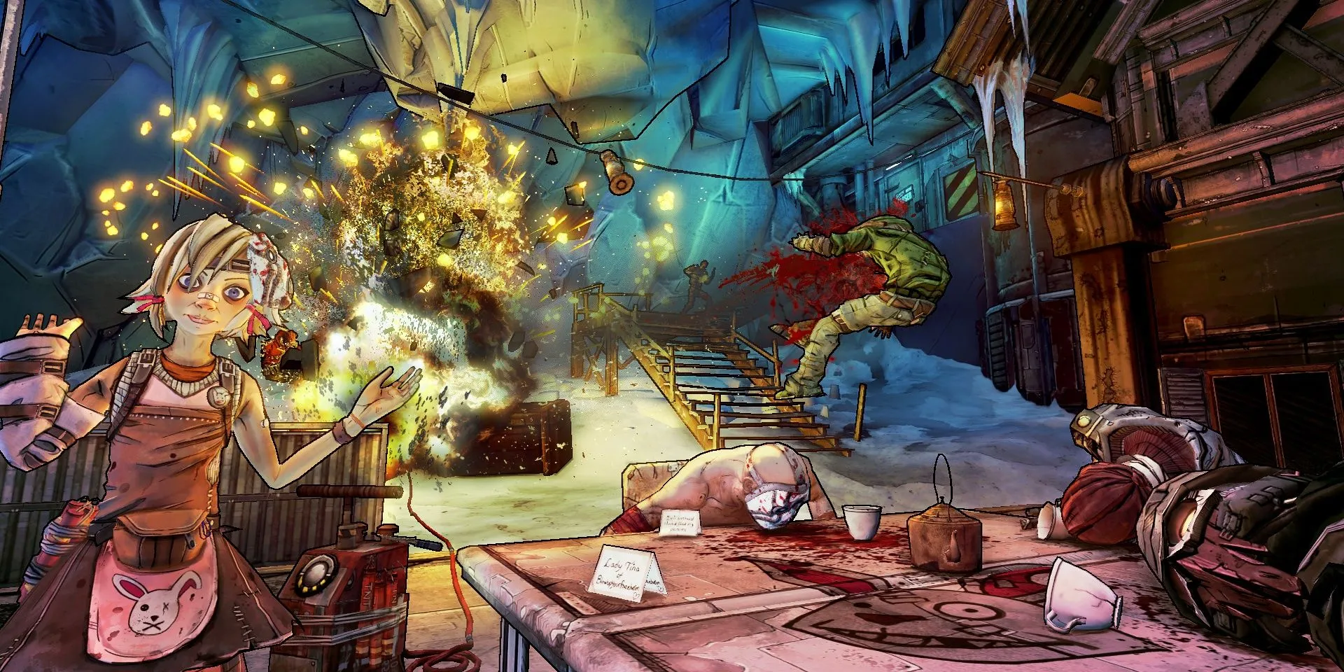 Tiny Tina cho nổ tung lũ cướp trong Borderlands 2, một game bắn súng hài hước với nhân vật Handsome Jack đáng nhớ