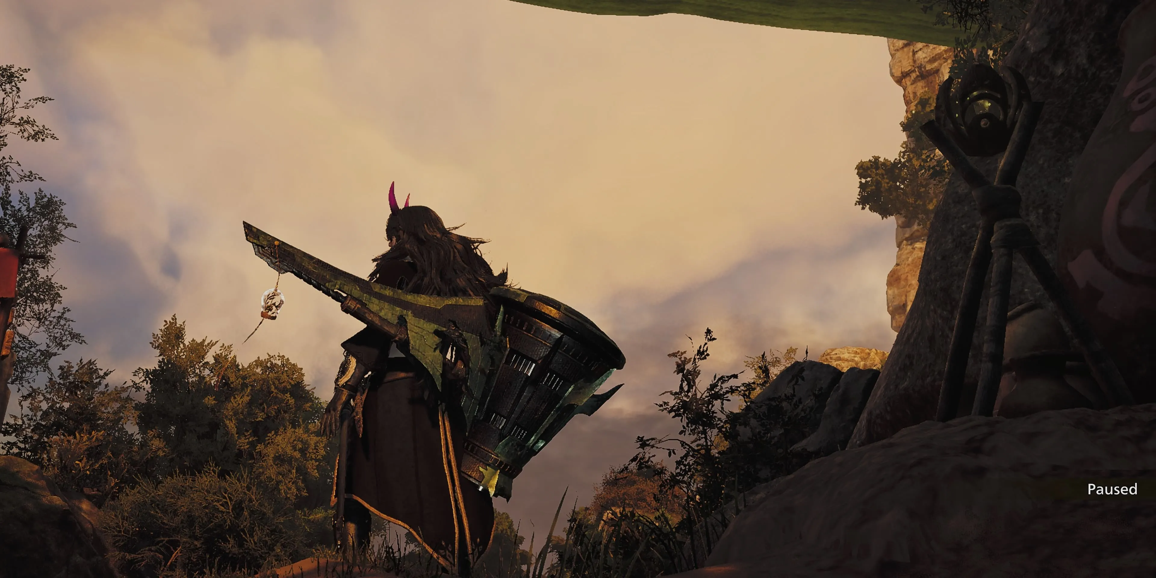 Tổng quan về Búa trong Monster Hunter Wilds với thợ săn đang trang bị