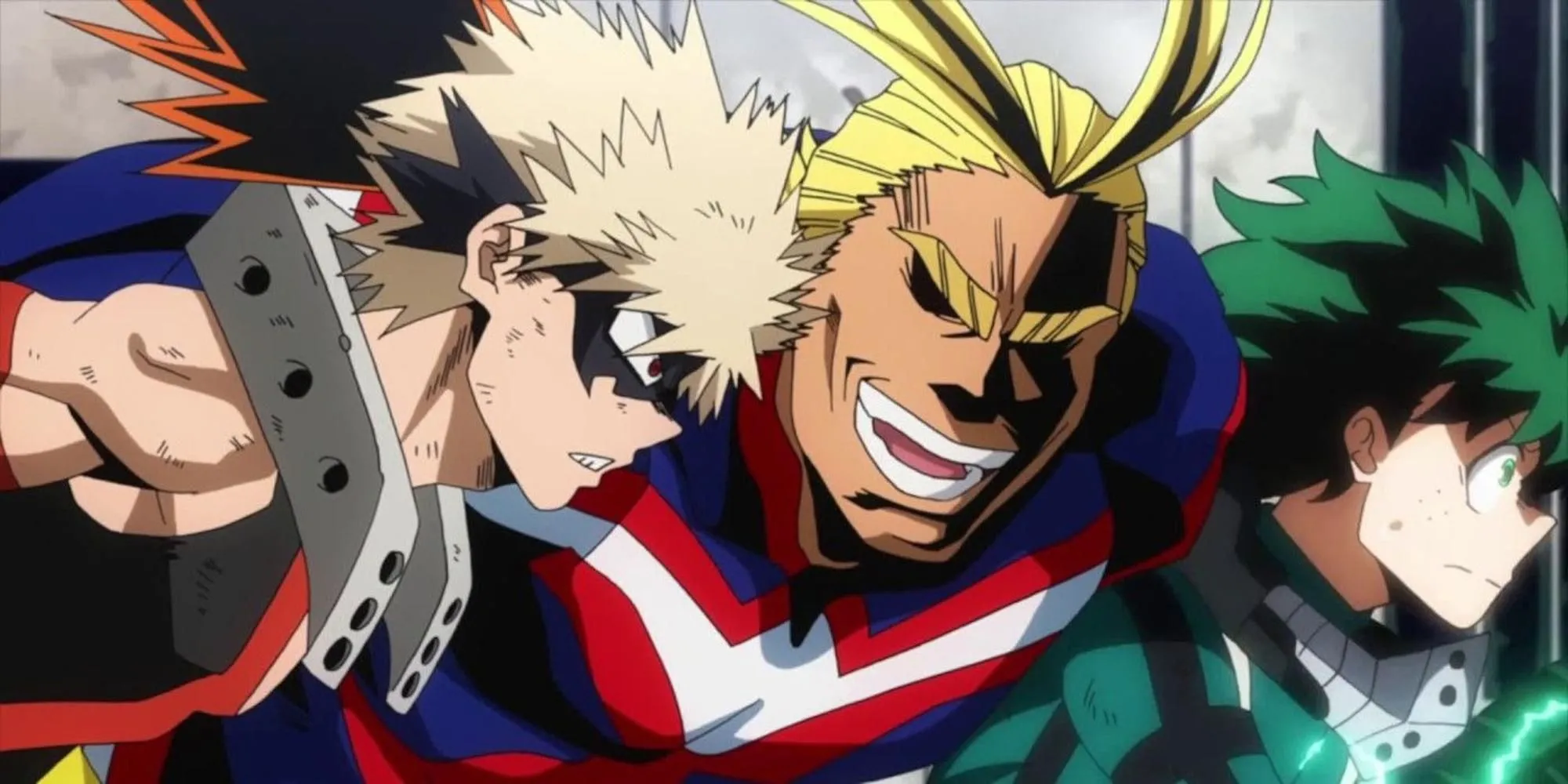 All Might đối đầu với Midoriya và Bakugo trong kỳ thi ở My Hero Academia