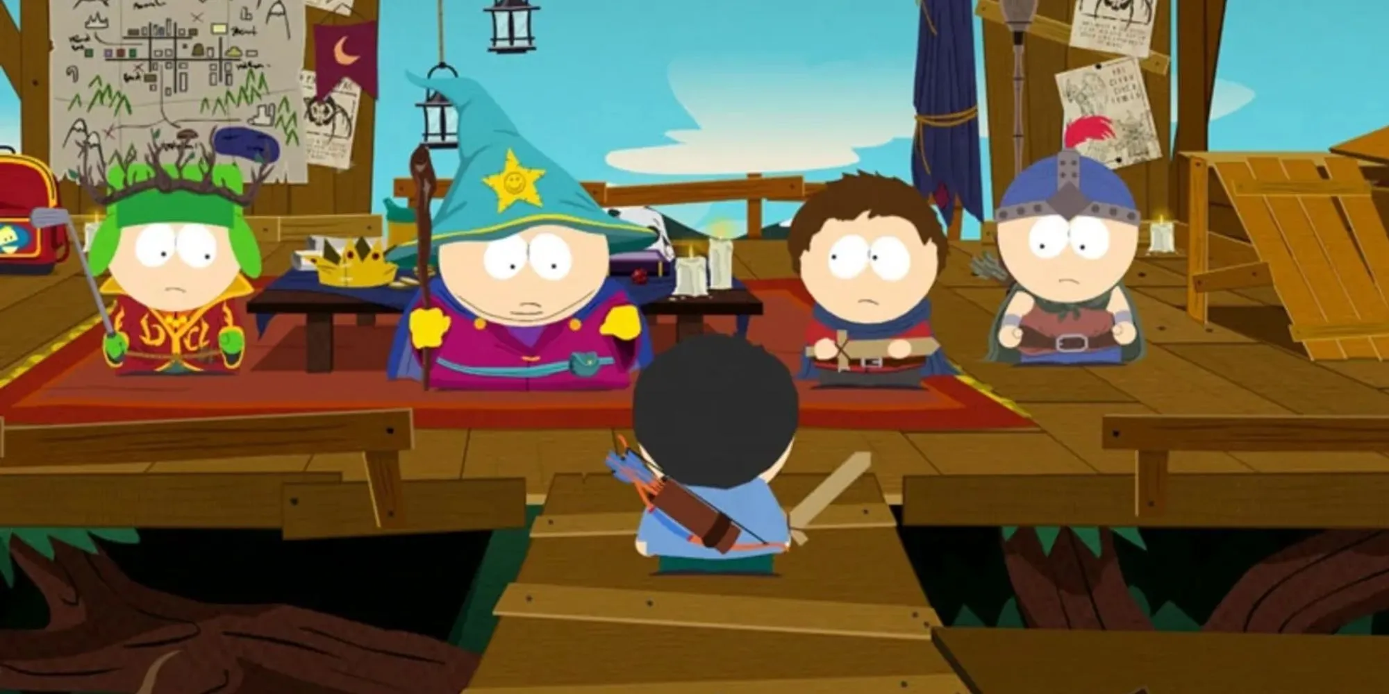 Các nhân vật trong South Park đang tụ tập họp mặt