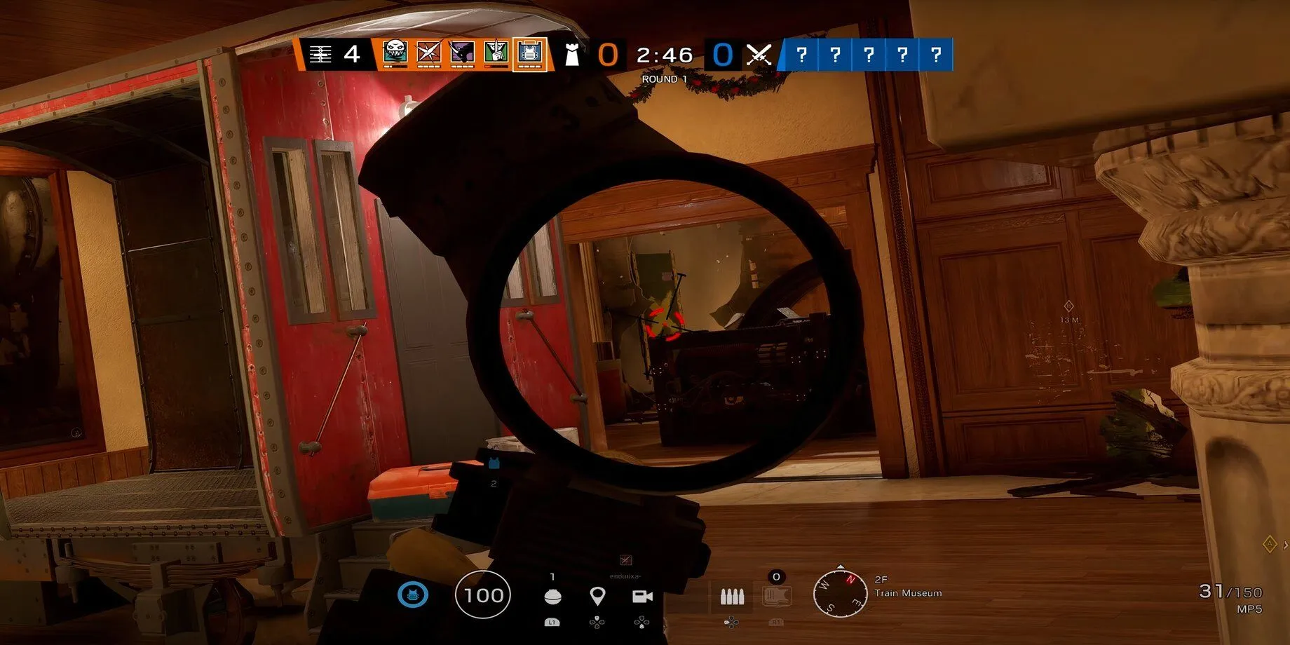 Cảnh chiến đấu căng thẳng trong game bắn súng chiến thuật Rainbow Six Siege