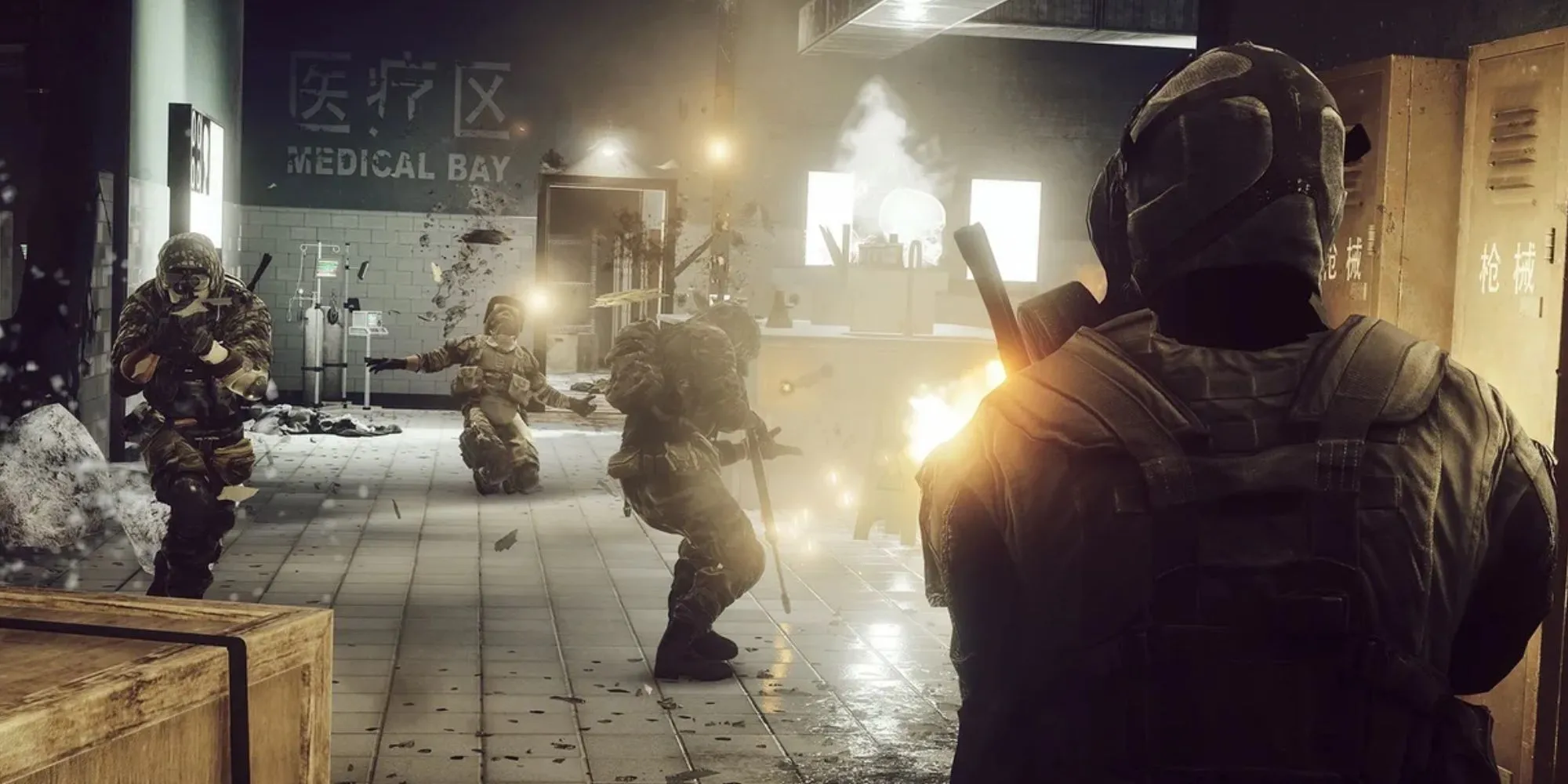 Cảnh chiến đấu kịch tính trong series Battlefield, gợi nhắc gameplay đặc trưng