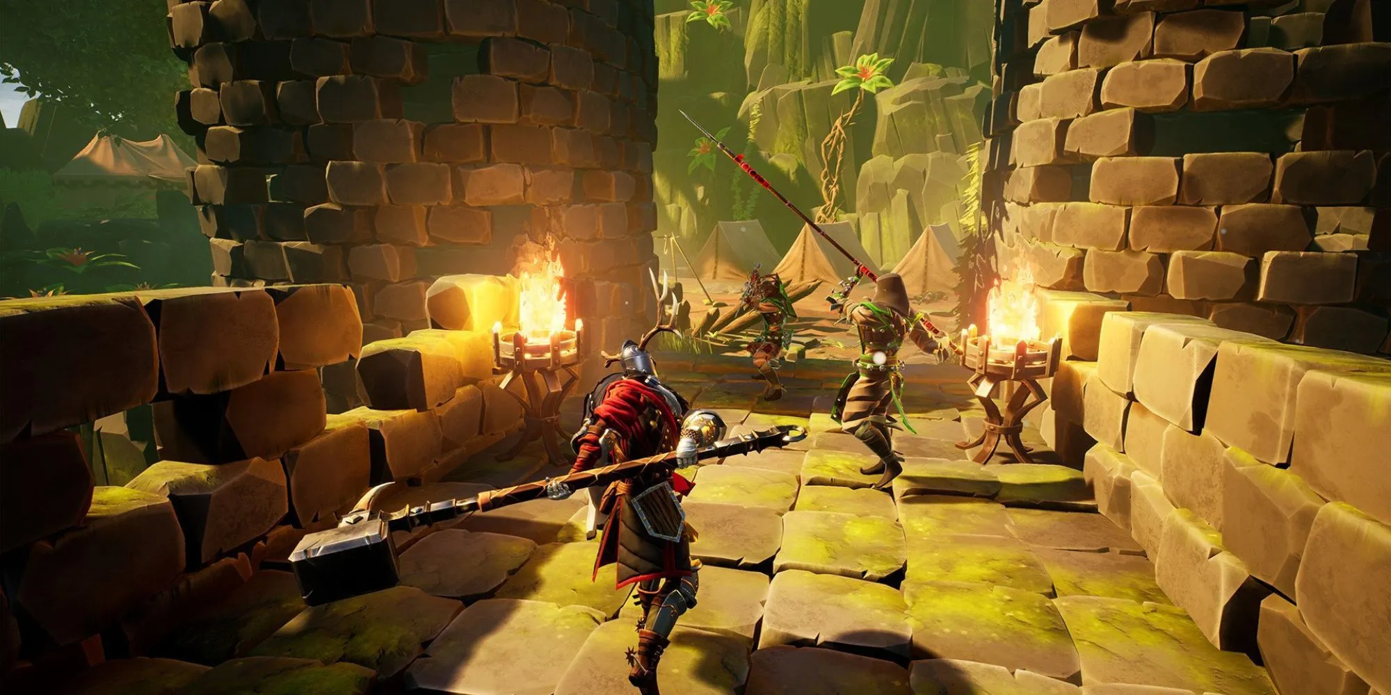 Cảnh chiến đấu trong game Soulslike Stray Blade