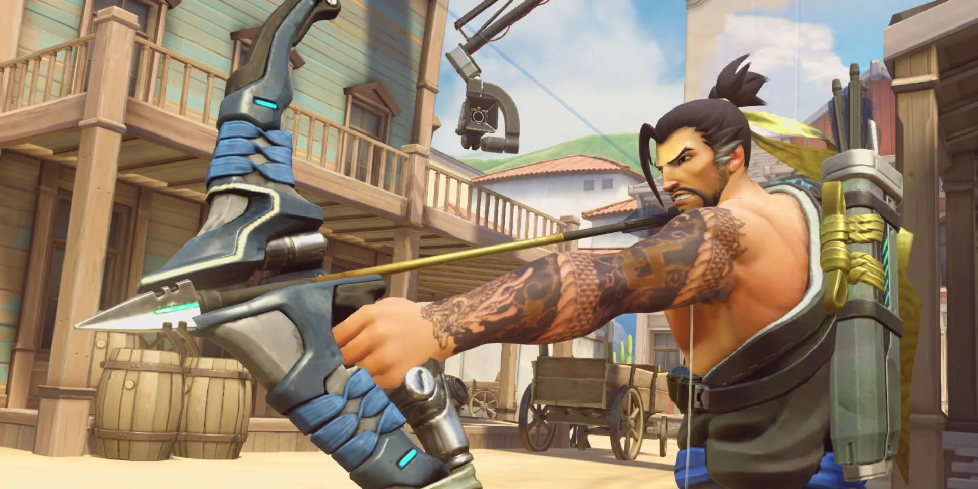 Cảnh giao tranh giữa các anh hùng trong game bắn súng Overwatch 2