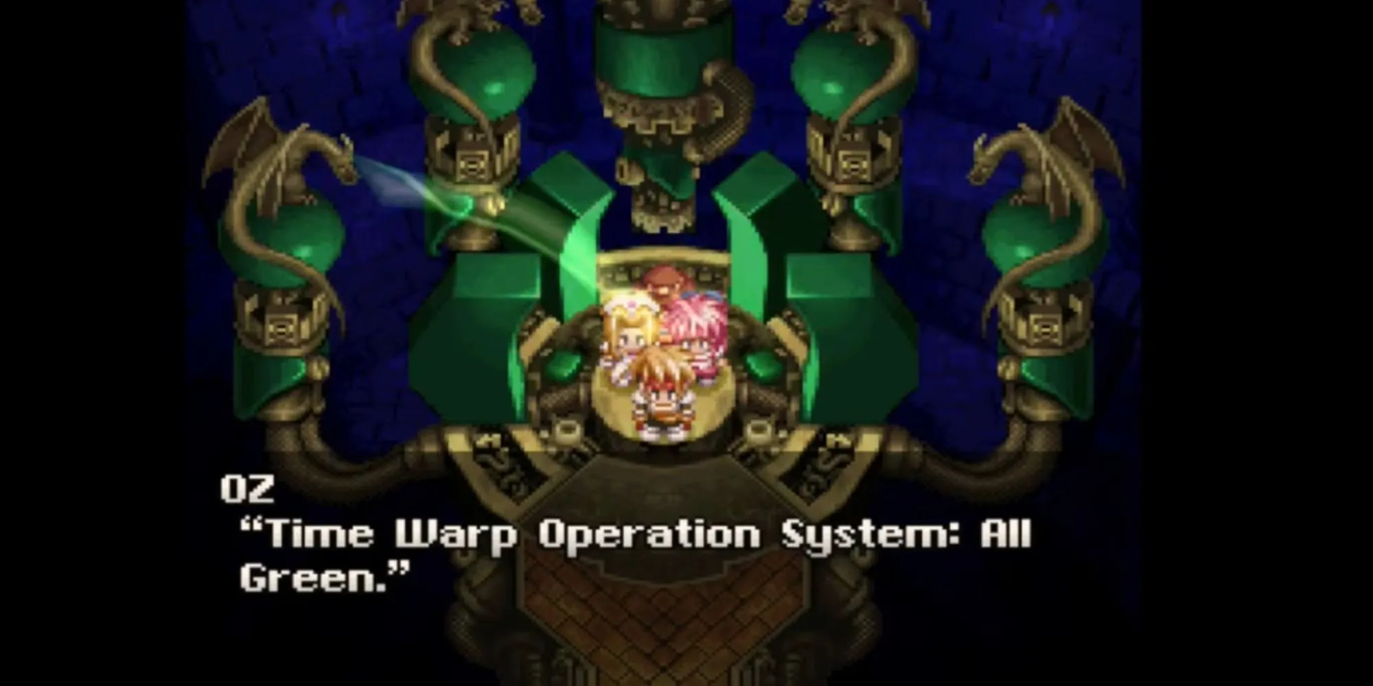 Cảnh trong game Tales of Phantasia minh họa yếu tố du hành thời gian