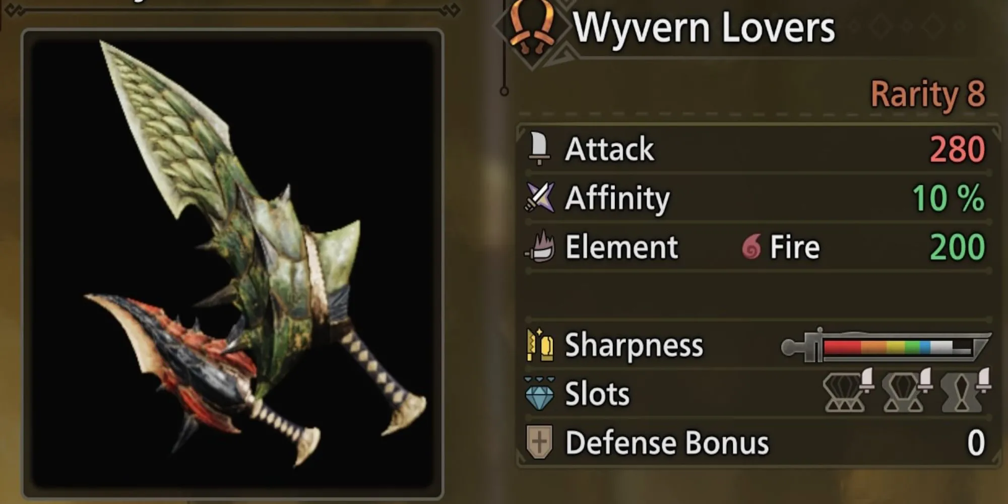Cặp Song Kiếm Wyvern Lovers rực lửa, vũ khí hàng đầu từ Rathalos trong MHW