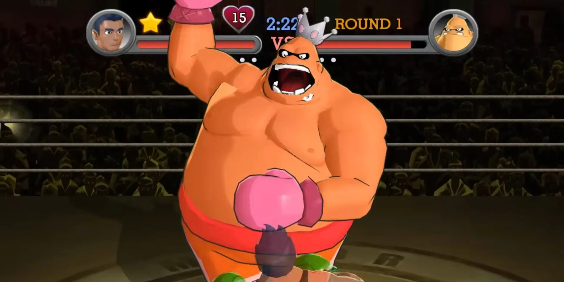 Chiến đấu với King Hippo trong Punch-Out 2009 trên Wii