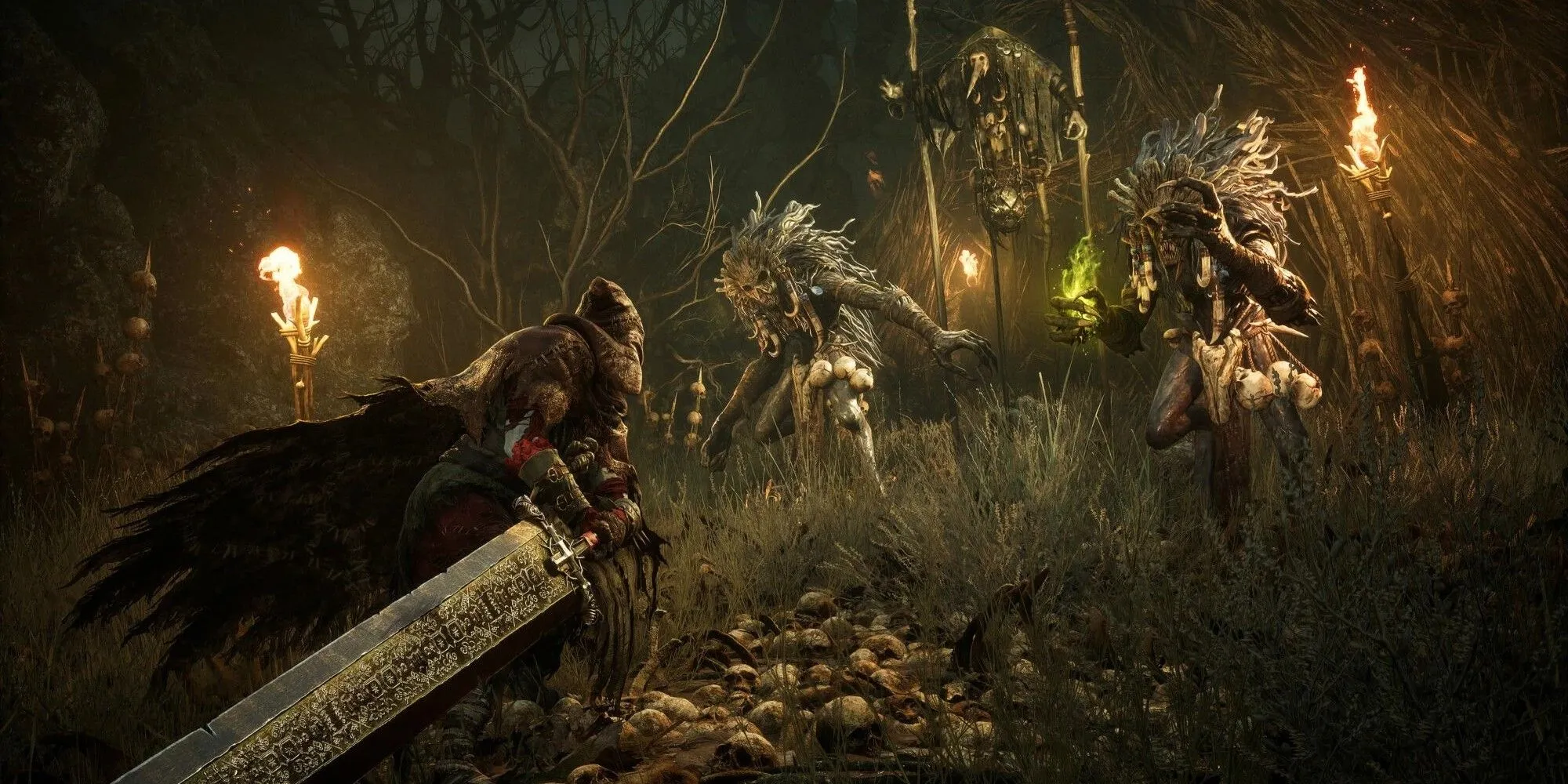 Chiến đấu với vũ khí hai tay cỡ lớn trong Lords of the Fallen 2023