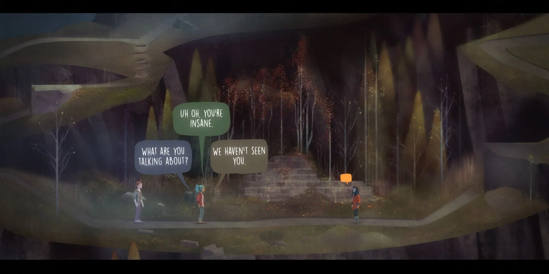 Chọn hội thoại trong Oxenfree